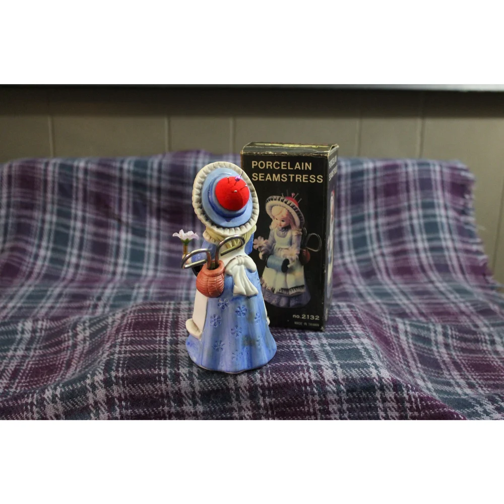 Porcelain Seamstress Ceramic Sewing Pincushion and more